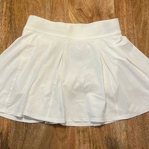 LULU LEMON WHITE TENNIS SKIRT